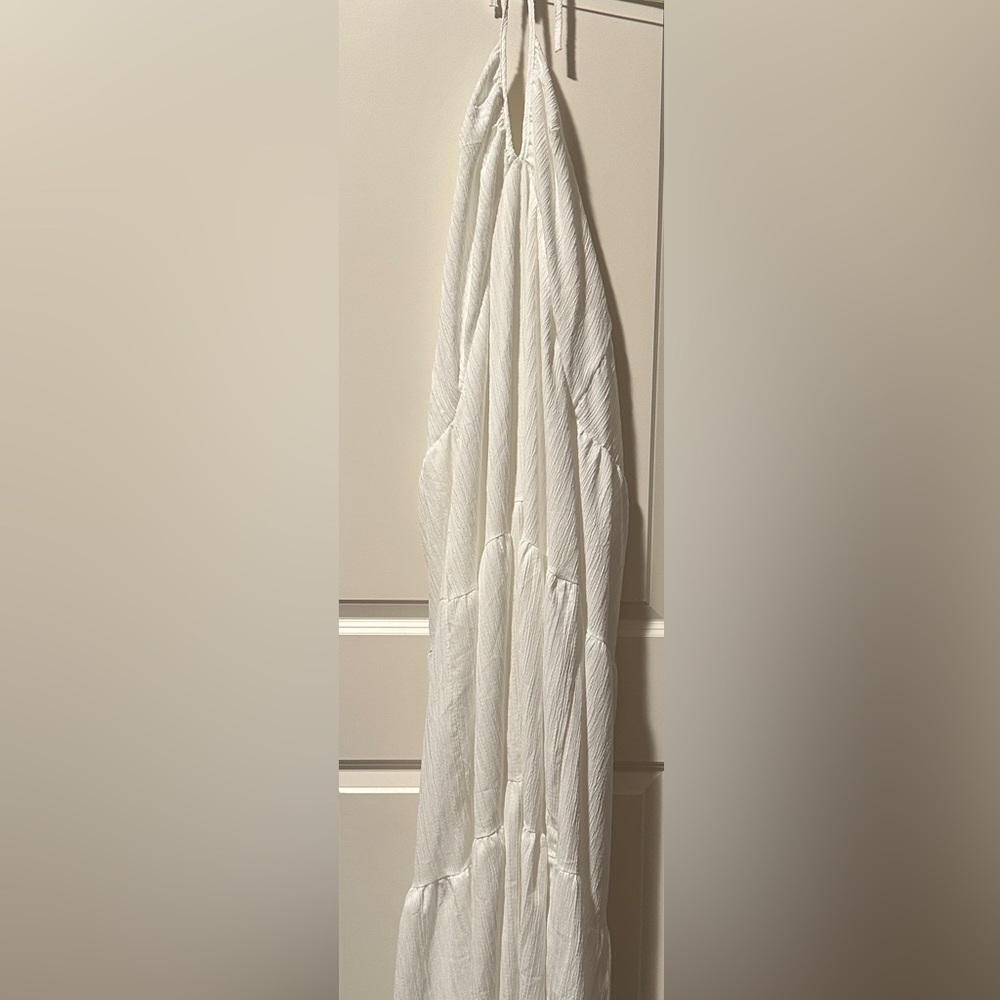 White Maxi Halter Dress - Elegant Summer Maxi